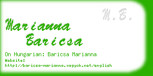 marianna baricsa business card